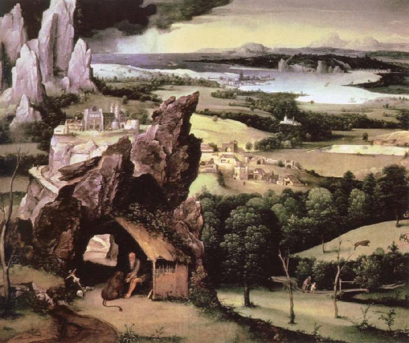 Joachim Patinir landscape with st.jerome